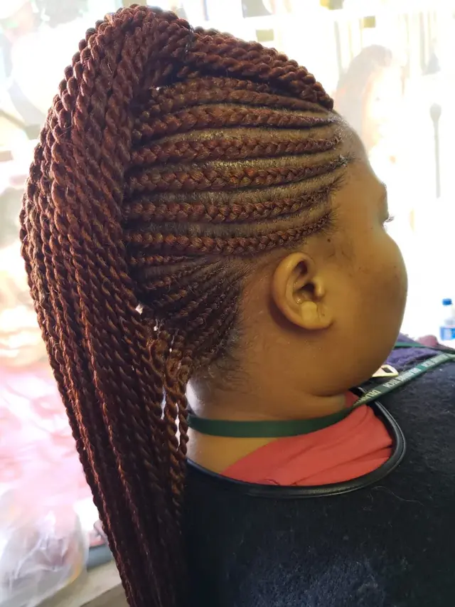 Fulani braids detail